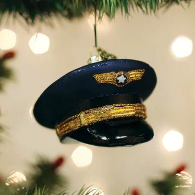 Item 426304 Pilots Cap Ornament