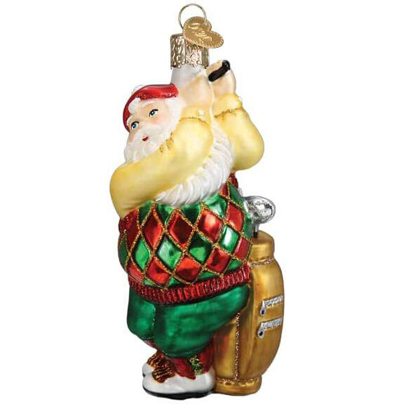 Item 426333 Golfing Santa Ornament