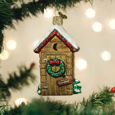 Item 426386 Holiday Outhouse Ornament
