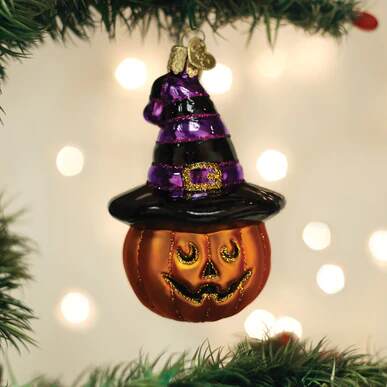 Item 426395 Witch Pumpkin Ornament