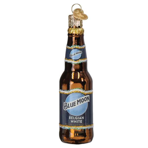 Item 426503 Blue Moon Bottle Ornament