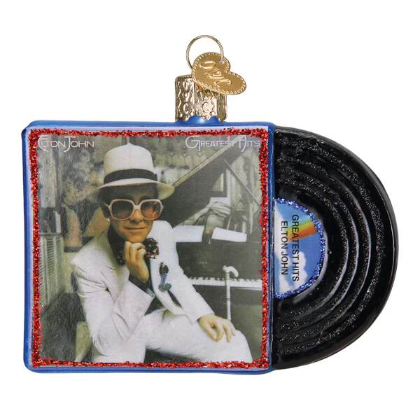 Item 426523 Elton John Greatest Hits Album Ornament