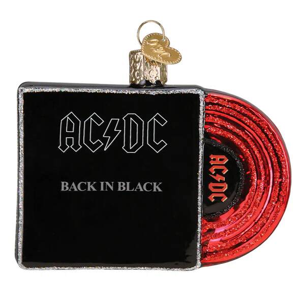 Item 426524 Back In Black Album Cover Ornament