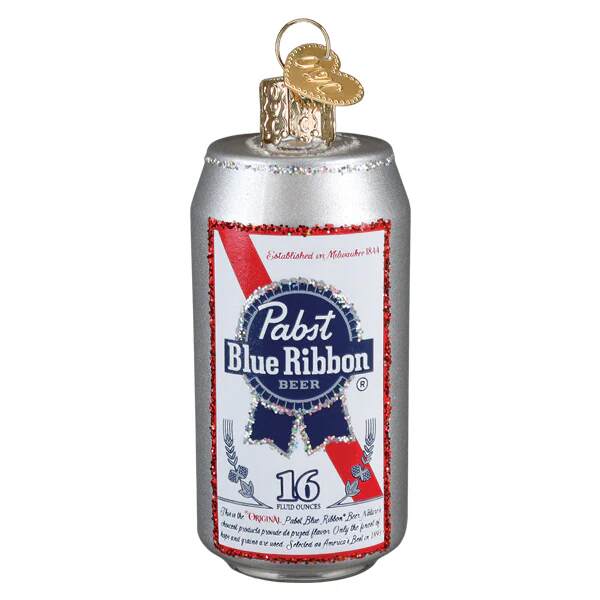 Item 426561 Pabst Blue Ribbon Beer Can Ornament