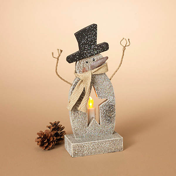 Item 431270 Battery Operated Lighted Snowman With Timer