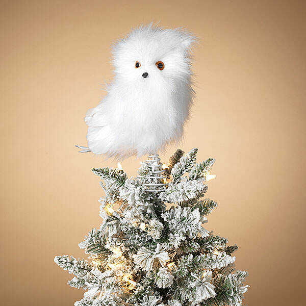 Item 431322 Snowy Owl Tree Topper