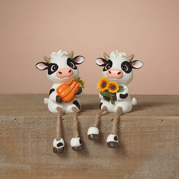 Item 431392 Harvest Cow Shelf Sitter