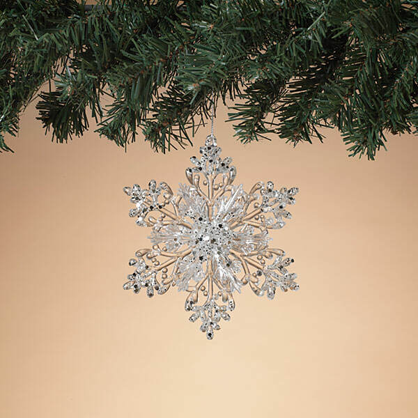 White Plastic Snowflake Ornament - Item 431424