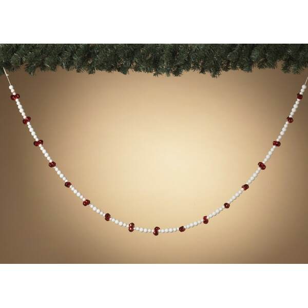 Item 431430 Wood Beads And Metal Bells Garland