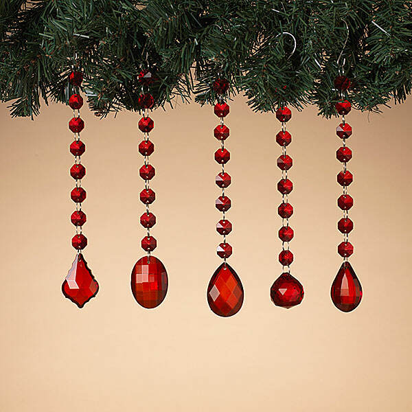 Item 431432 Red Glass Jewel Ornament