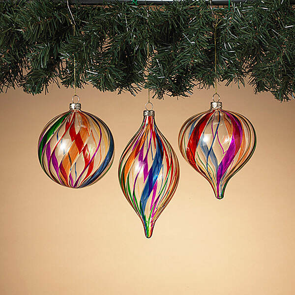 Item 431436 Multi Color Glass Ornament