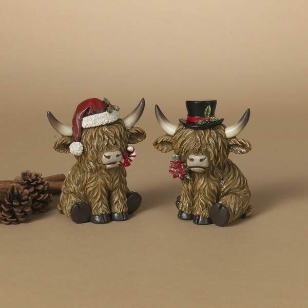 Item 431452 Holiday Cow Figure