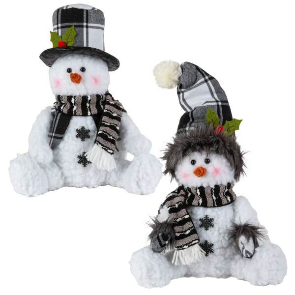 Item 431460 Black/White Plaid Snowman