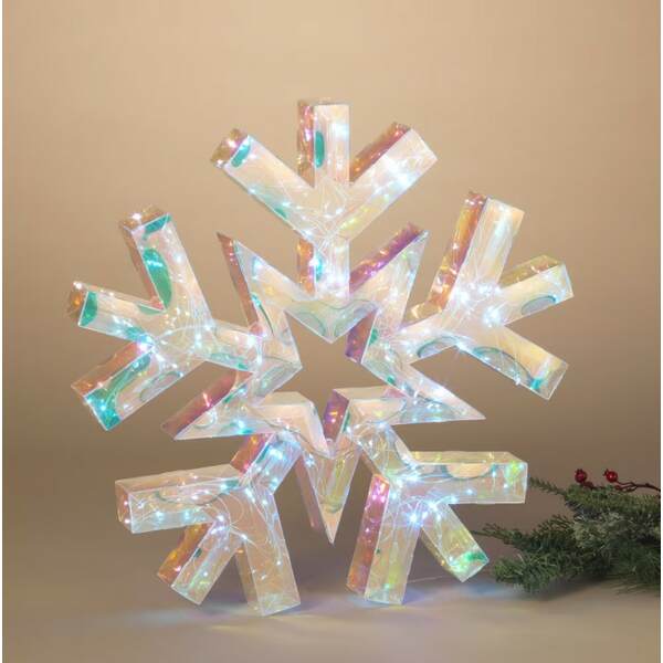 Item 431465 Lighted Holographic Snowflake