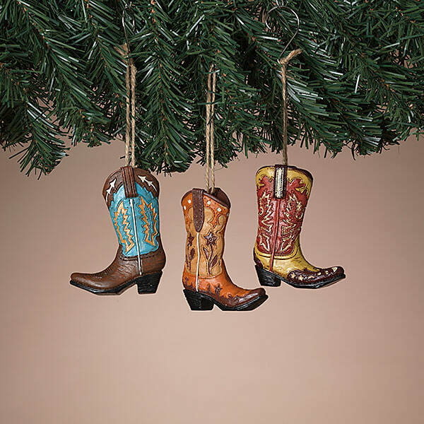 Item 431483 Holiday Western Cowboy Boots Ornament