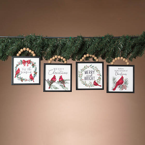 Item 431487 Holiday Cardinal Hanging Sign