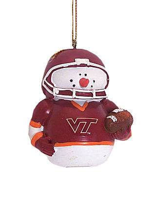 Item 432181 Virginia Tech Hokies Snowman Football Ornament