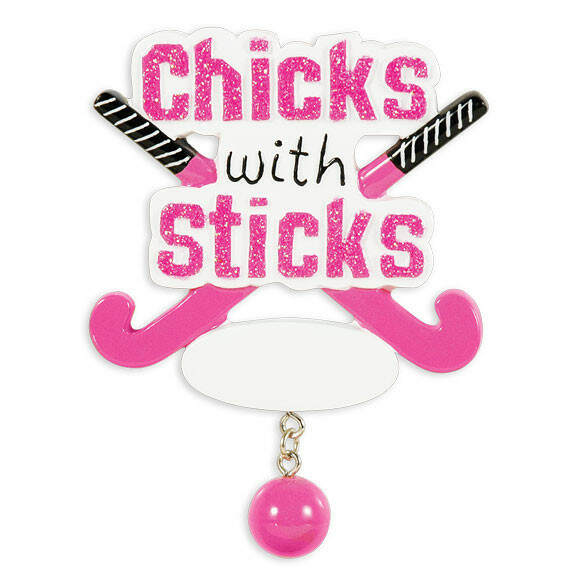 Item 459164 Chicks With Sticks Field Hockey Ornament