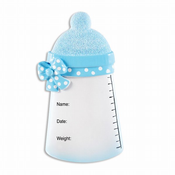 Item 459188 Baby Boy Bottle Ornament