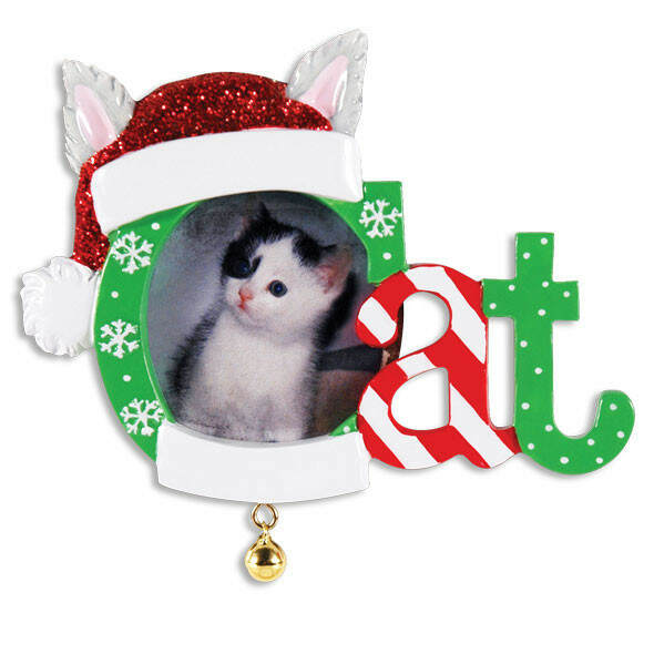 Item 459219 Christmas Cat Photo Frame Ornament