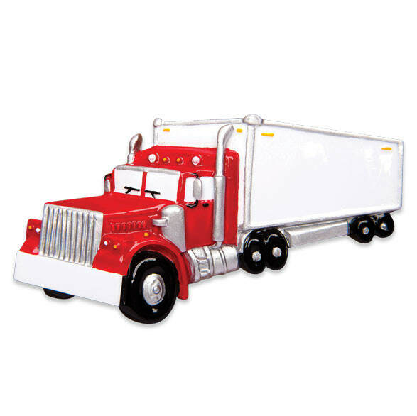 Item 459236 Semi Truck Ornament