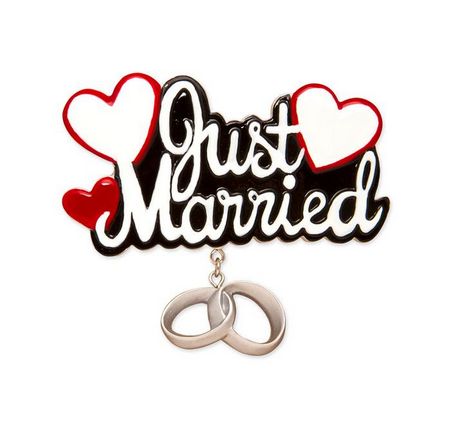 Item 459325 Just Married Ornament