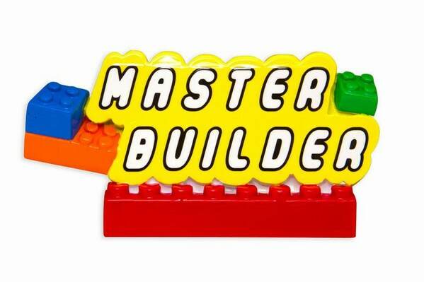 Item 459330 Master Builder LEGO Blocks Ornament