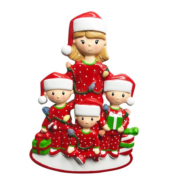 Item 459384 Single Mom With 3 Children Ornament