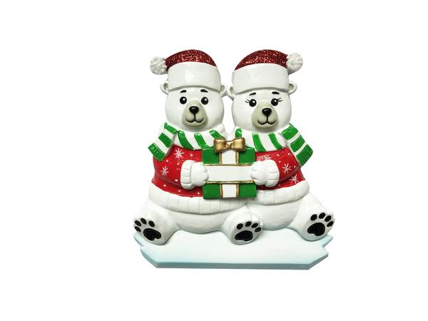 Item 459478 Polar Bear Couple Ornament