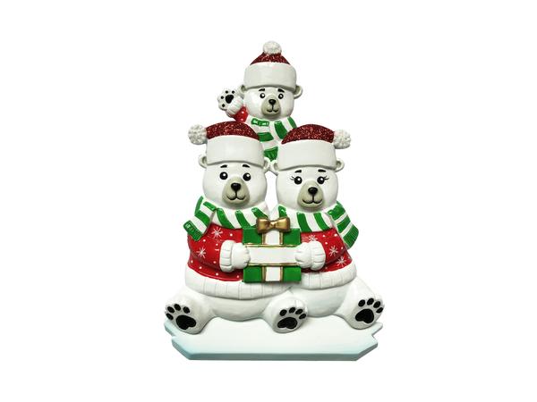 Item 459479 Polar Bear Family of 3 Ornament
