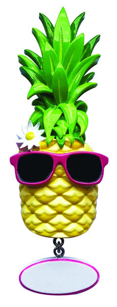 Item 459538 Pineapple With Sunglasses Ornament