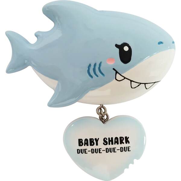 Item 459560 Baby Blue Shark Babys First Ornament