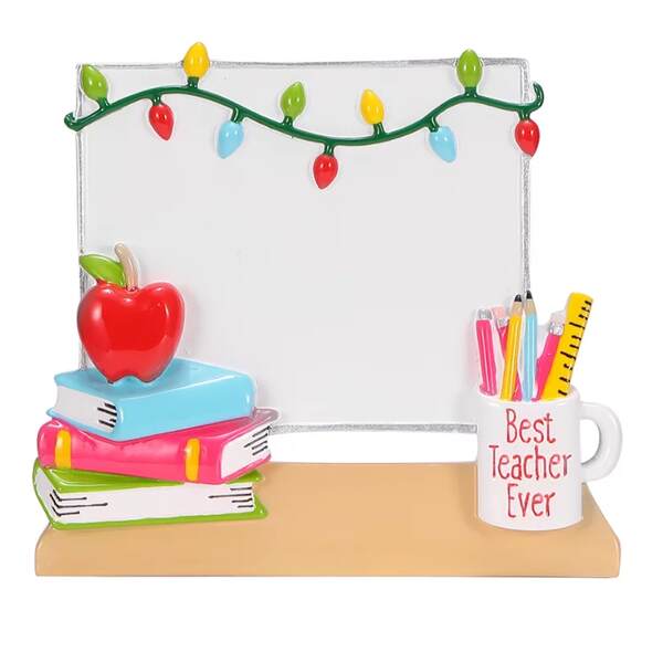 Item 459682 Christmas White Board For Teacher Ornament