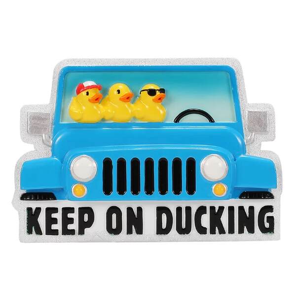 Item 459687 Keep On Ducking Jeep Ornament