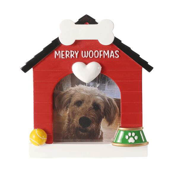 Item 459782 Merry Woofmas Picture Frame Ornament