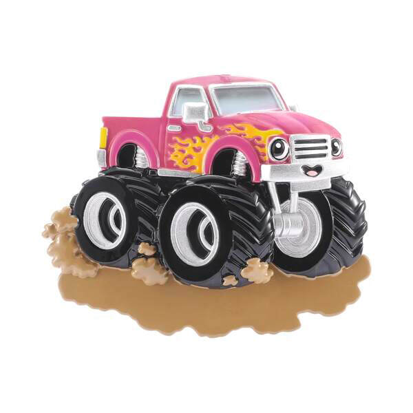 Item 459812 Purple Monster Truck With Headlight Eyes Ornament