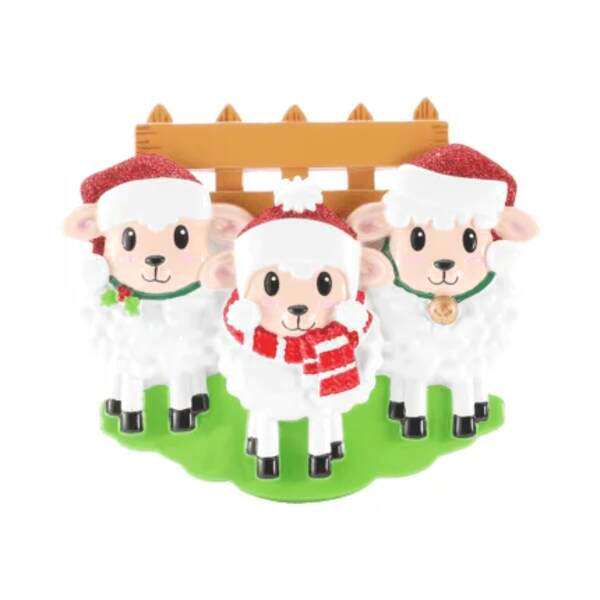 Item 459825 Sheep Family Of 3 Ornament