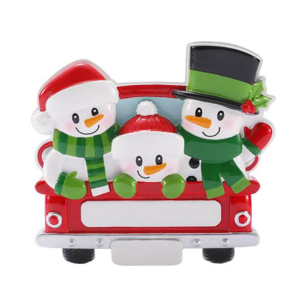 Item 459828 Back Of Red Truck Family Of 3 Ornament