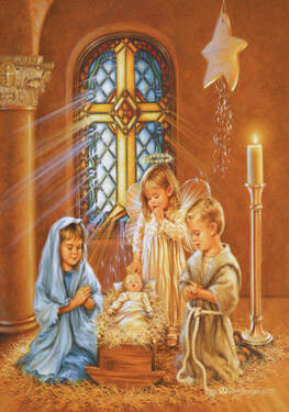 Item 473011 Childrens Nativity Advent Calendar