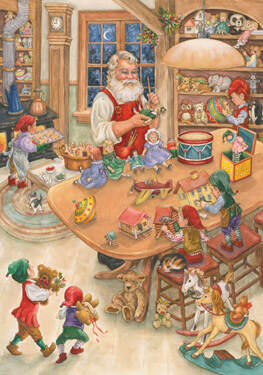 Item 473016 Santa Toy Shop Advent Calendar