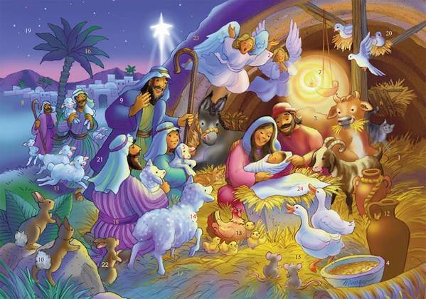 Item 473028 Heavenly Night Advent Calendar