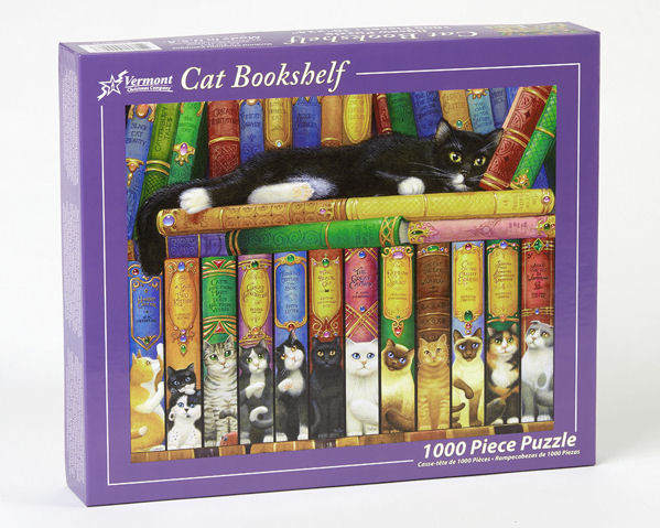 Item 473030 Cat Bookshelf 1000pc Jigsaw Puzzle