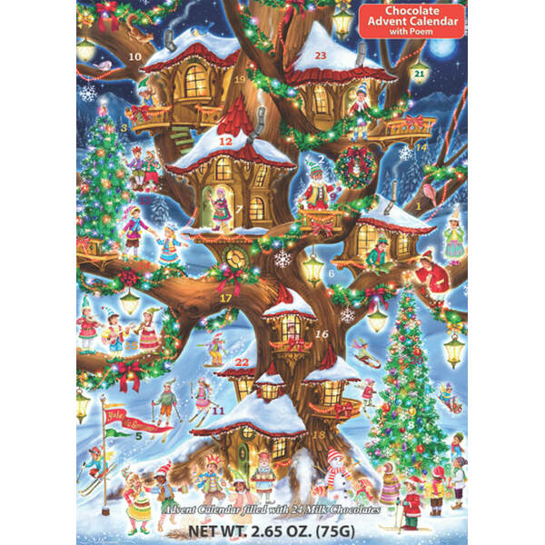 Item 473031 Elves Treehouse Chocolate Advent Calendar