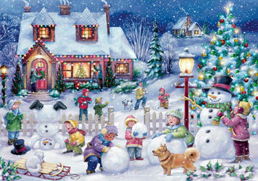 Item 473063 Snowman Celebration Advent Calendar
