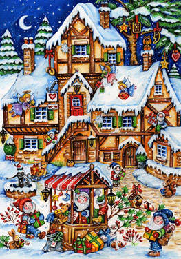 Item 473070 Christmas Market Advent Calendar