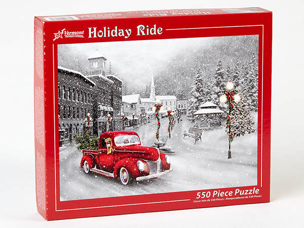 Item 473090 Holiday Ride 550 Piece Jigsaw Puzzle