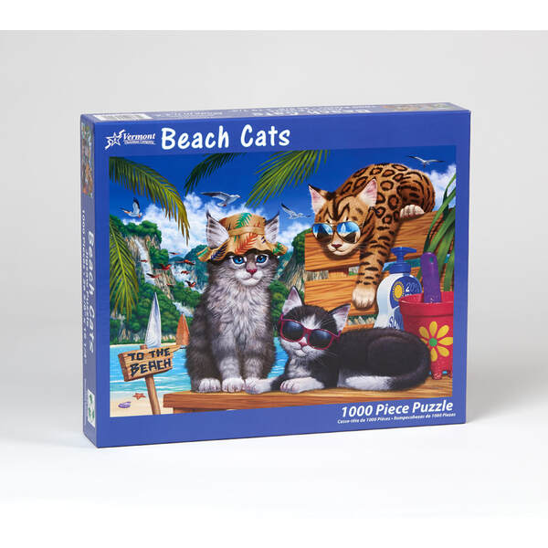 Item 473154 BEACH CATS PUZZLE