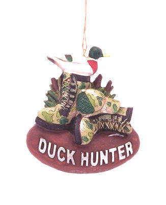 Item 483342 Duck Hunter With Boots Ornament