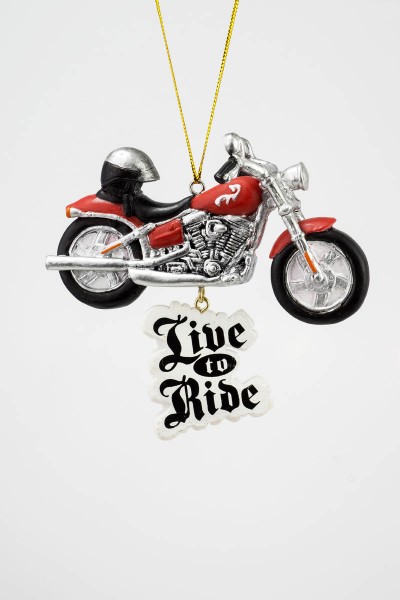 Item 483813 Live To Ride Ornament