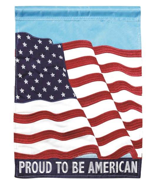 Item 491012 Proud To Be American Garden Flag